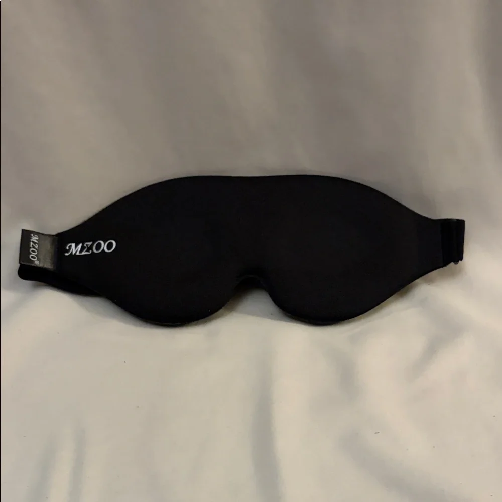 MZOO Black Contoured Sleep Mask for Men